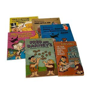 Flintstones Book Lot Hanna-Barbera paperback lot of 6